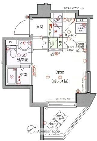ラグジュアリーアパートメント文京千石02(ワンルーム/6階)の間取り写真
