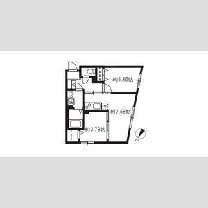 エルファーロ大塚Ⅳ(2DK/3階)の間取り写真