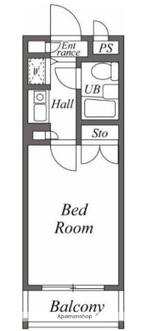 ユーレジデンス護国寺(1K/4階)の間取り写真