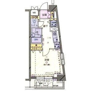 シンシア日本橋新川 7階階 間取り