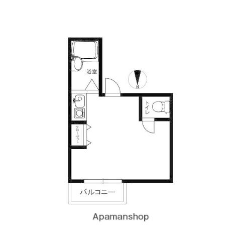 キャタデイマンション上野入谷(ワンルーム/2階)の間取り写真