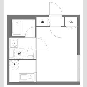 ルーデンス日暮里(ワンルーム/4階)の間取り写真