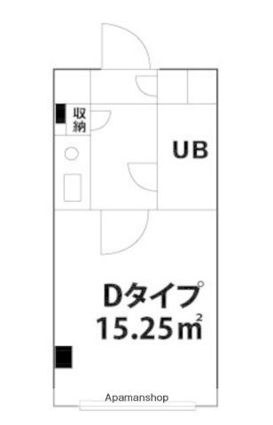 グランハイツ1(ワンルーム/2階)の間取り写真