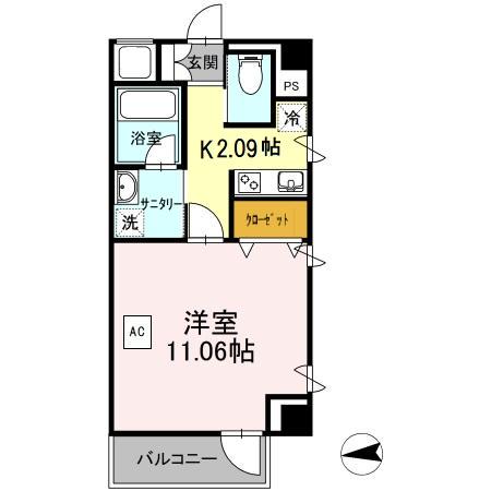 IDS台東ビル(1K/4階)の間取り写真