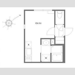 メゾン・ド・シエル(ワンルーム/3階)の間取り写真