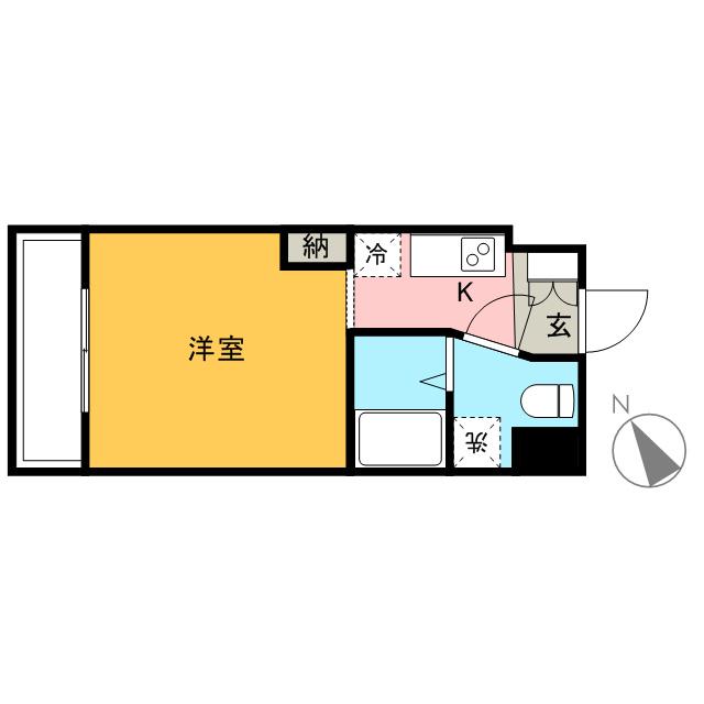 レジディア銀座東 6階階 間取り