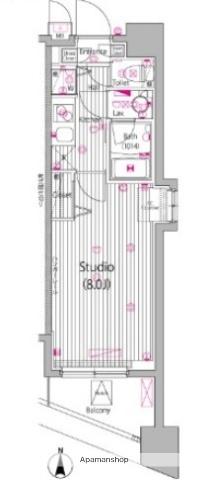 ガーラ・アヴェニュー練馬(1K/7階)の間取り写真