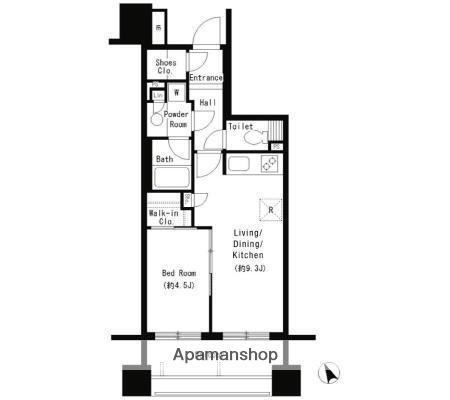 パークアクシス大塚(1LDK/10階)の間取り写真
