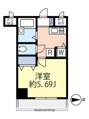 グランヴァン東中野 5階階 間取り