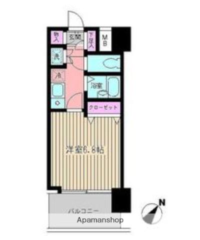 ビイルーム新宿 5階階 間取り