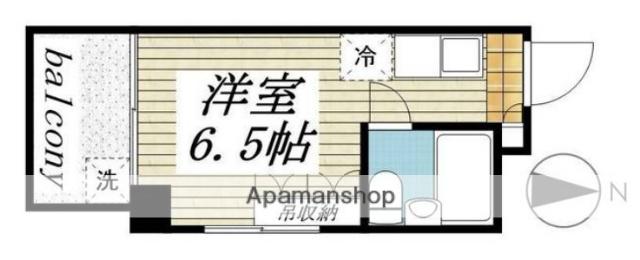 レジダンス千駄木(ワンルーム/3階)の間取り写真