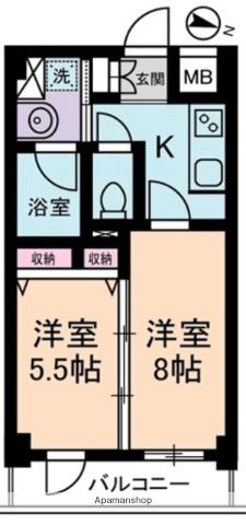 グリーンフィールド小竹向原 5階階 間取り