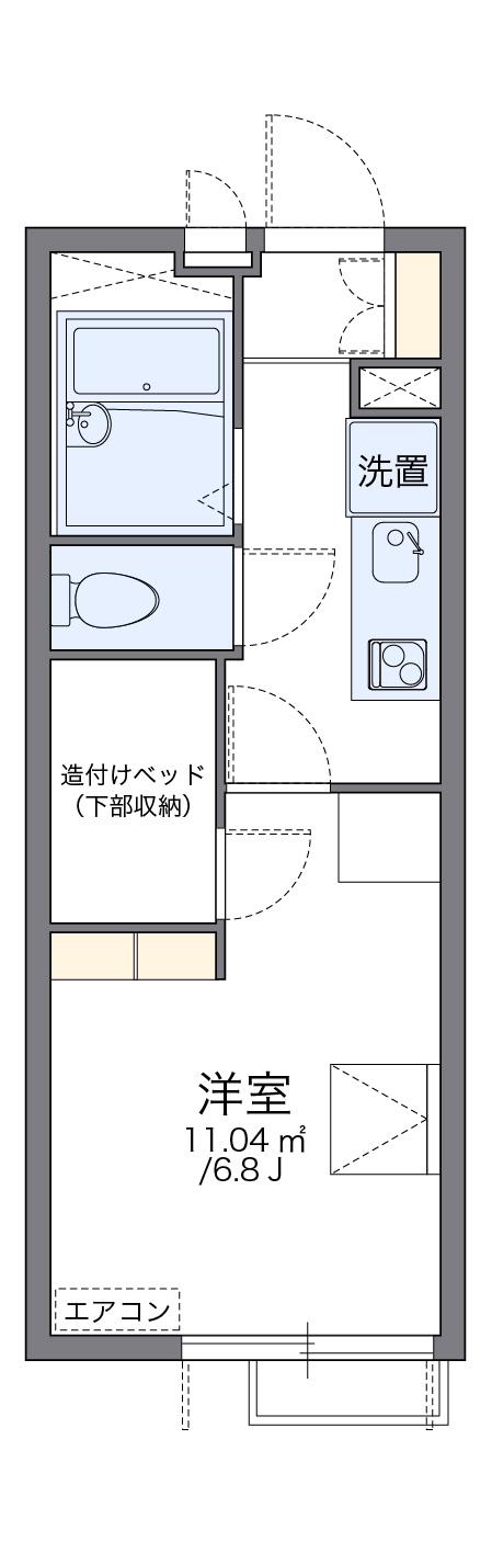 レオパレスファーレ8 3階階 間取り