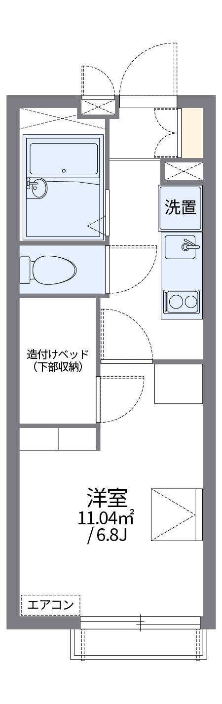 レオパレスカーム 3階階 間取り