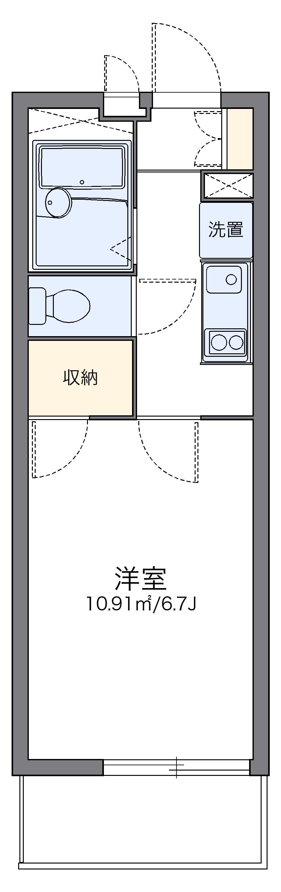 レオパレス青木橋 2階階 間取り