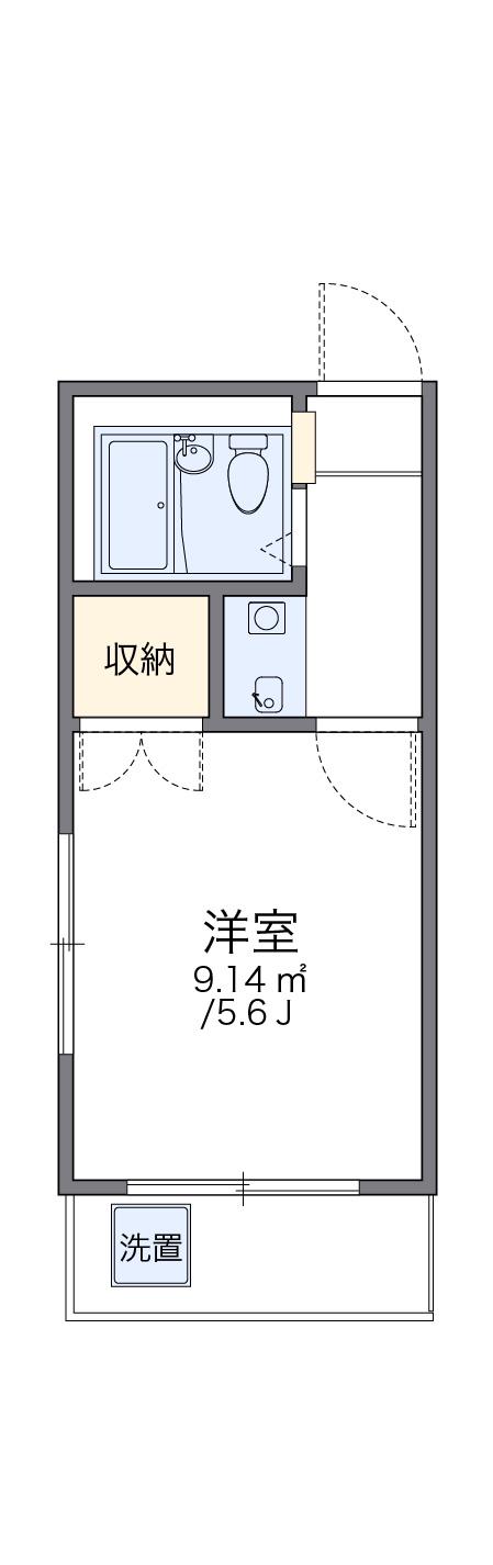 レオパレスブルーリバー 2階階 間取り