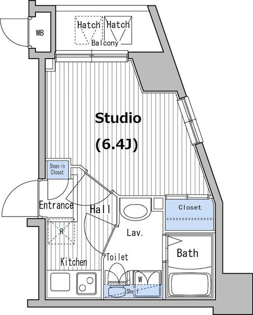 ガーラ・ステーション練馬(1K/8階)の間取り写真