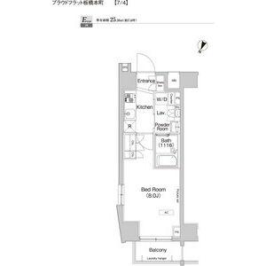 プラウドフラット板橋本町 3階階 間取り