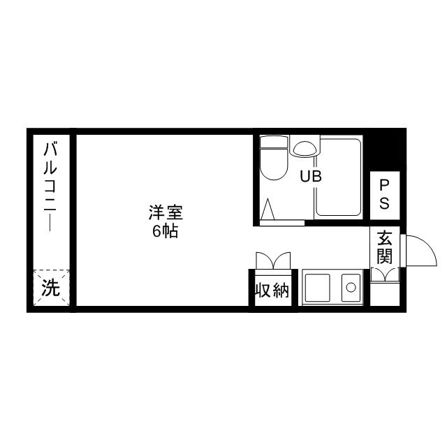 メゾン久我山(ワンルーム/3階)の間取り写真