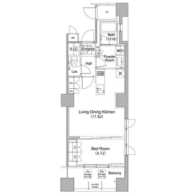 コンフォリア東池袋ウエスト(1LDK/3階)の間取り写真