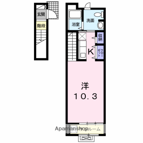 テラッツァ目白(1K/2階)の間取り写真