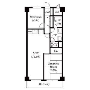 ウエルストンハイツ(2LDK/2階)の間取り写真