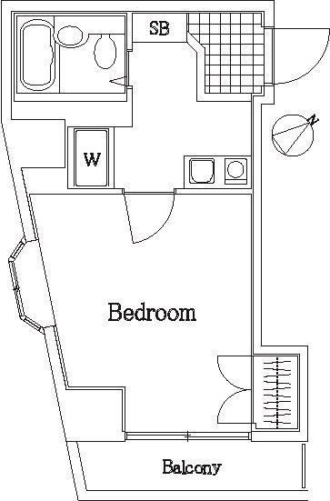 ドルフ板橋(1K/2階)の間取り写真