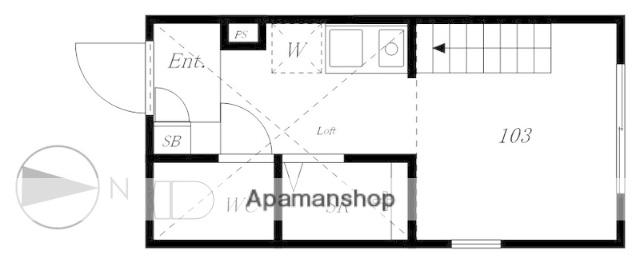 ハーモニーテラス和泉Ⅱ(ワンルーム/1階)の間取り写真