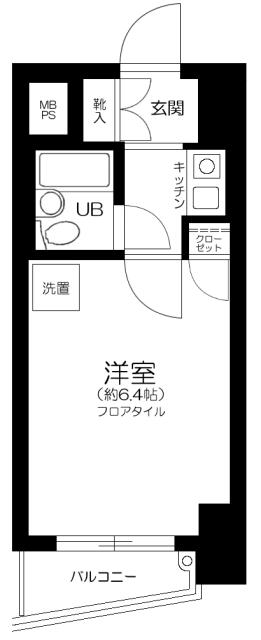 シーアイマンション池袋西 3階階 間取り