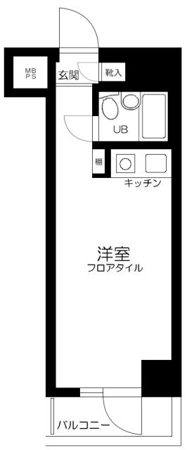 江戸川橋センチュリープラザ21 8階階 間取り