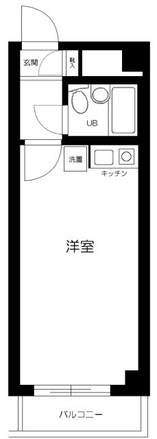 ビッグストーン池袋(ワンルーム/2階)の間取り写真