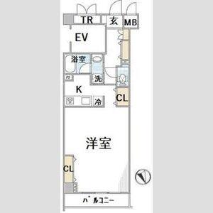 トーシンフェニックス江戸川橋(ワンルーム/2階)の間取り写真