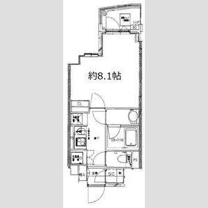 S-FORT中板橋(1K/1階)の間取り写真