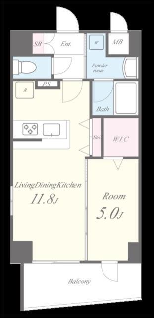 テ レジャンデール護国寺ウエスト(1LDK/8階)の間取り写真