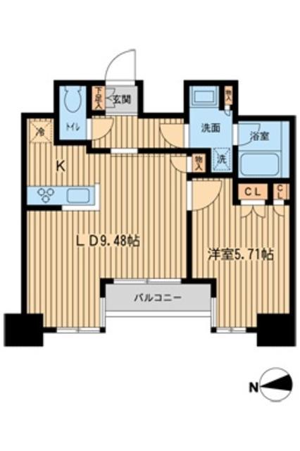 KDXレジデンス東新宿 12階階 間取り