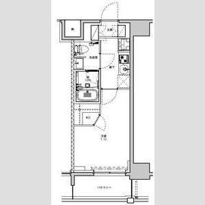 S-RESIDENCE板橋大山(1K/3階)の間取り写真