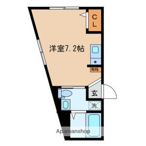 リュクスカーサ板橋本町(ワンルーム/1階)の間取り写真