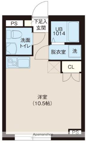 レピュア池袋本町レジデンスイースト(ワンルーム/4階)の間取り写真