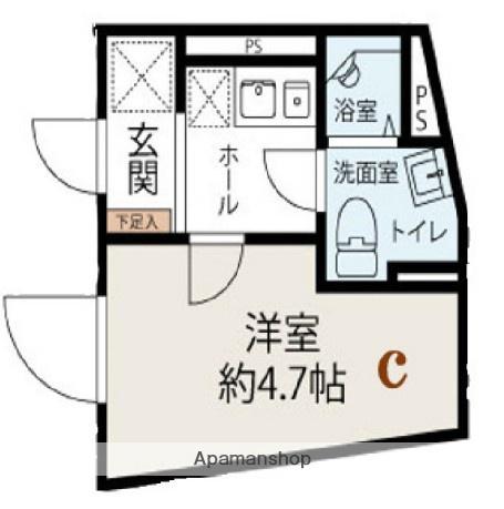 AXIA TOKIWADAI(1K/2階)の間取り写真