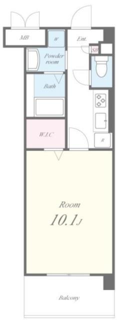 MAACCUEIL(1K/2階)の間取り写真