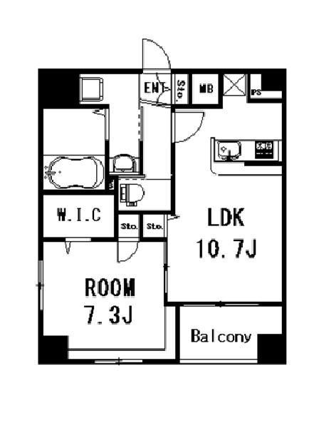 PAZ-CLASSE本郷春木町(1LDK/3階)の間取り写真