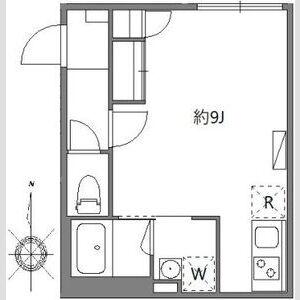 ソラシアレジデンス早稲田(ワンルーム/1階)の間取り写真