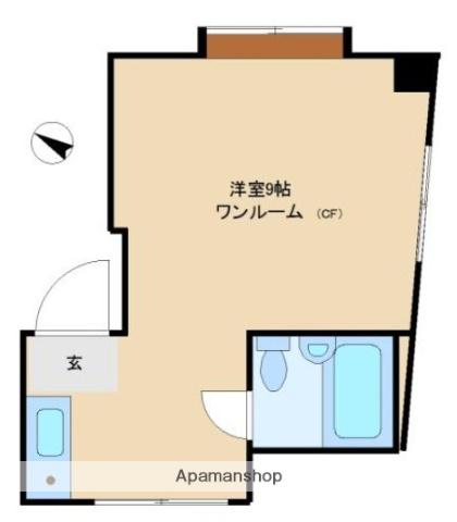 シェルハウス駒込(ワンルーム/3階)の間取り写真