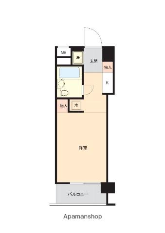 トップ志村(ワンルーム/1階)の間取り写真