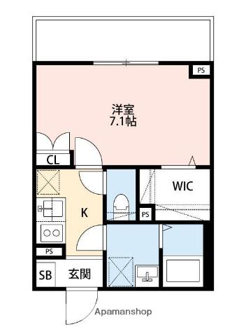 ANGE FLEUR(1K/2階)の間取り写真