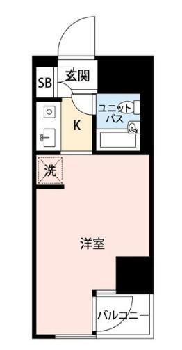 マイナビSTAYパレス江戸川橋(ワンルーム/9階)の間取り写真