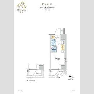 TOMORE田端(ワンルーム/1階)の間取り写真