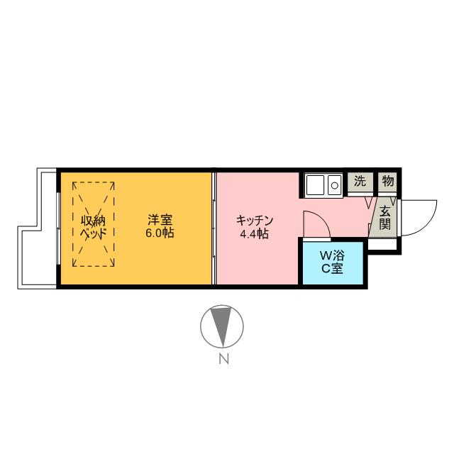 ハイネスときわ台 2階階 間取り