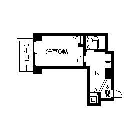 ステージファースト目白(1K/4階)の間取り写真