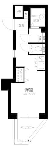 シンシア千駄木(ワンルーム/3階)の間取り写真